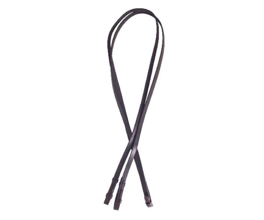 Platinum Plain Leather Reins image 1